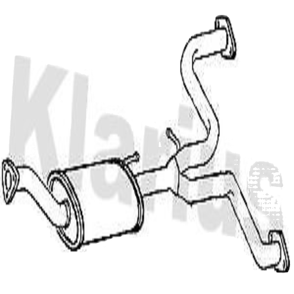 Klarius centre muffler fits Chevrolet captiva 2.0 06> CV18W