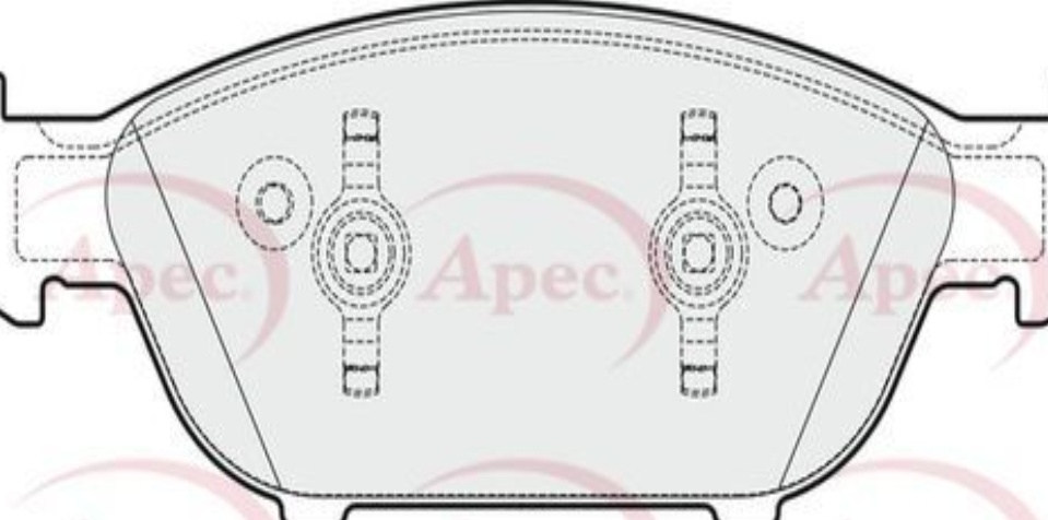 Apec Brake Pads PAD1951 Fits Mercedes - Engineered for Performance and Long Life