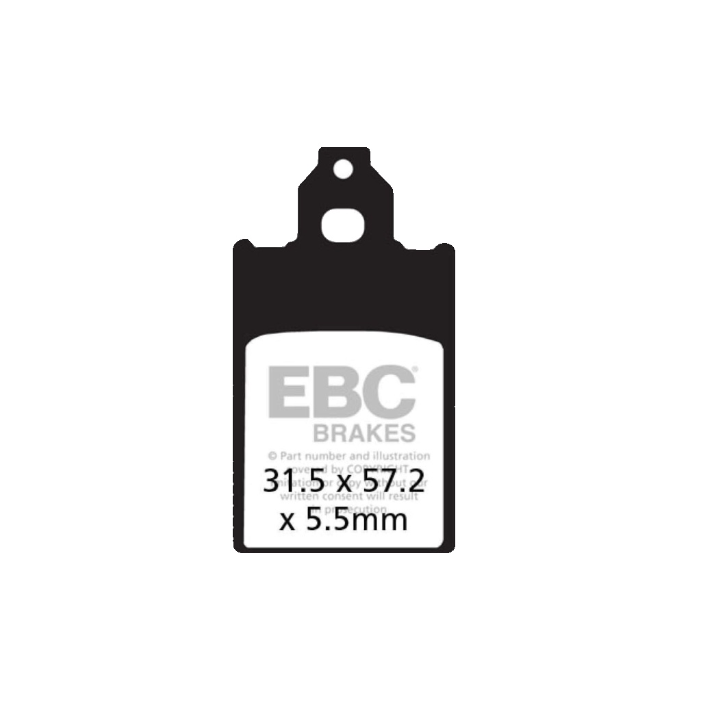 Brake Pads for FANTIC OASIS 50.1 REAR DISC 1986-1987 Front EBC