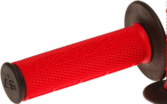 Double Compound Grips RFX Pro Series with Black Ends (Red/Black), Pair