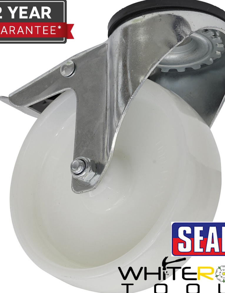 Sealey SCW4125SBL 125mm Castor Wheel with Swivel Bolt Hole & Total Lock