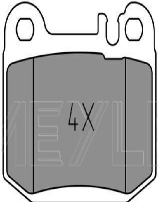 Original MEYLE Brake Pad Set Disc Brake 025 231 5715/PD for Mercedes-Benz