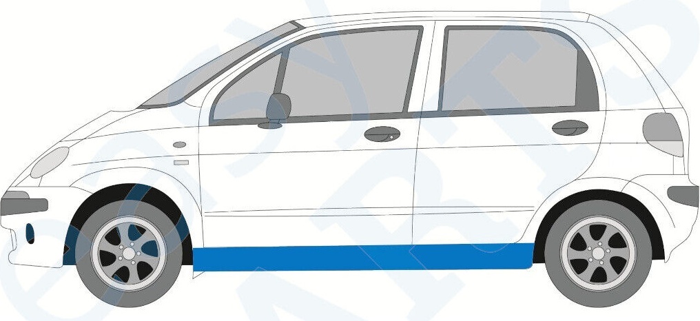 CHEVROLET MATIZ 1998-2005 FULL SILL REPAIR PANEL ROCKER PANEL / LEFT LH