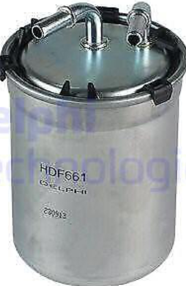 Fuel filter with quick coupling HDF661 DELPHI for SEAT SKODA AUDI VW