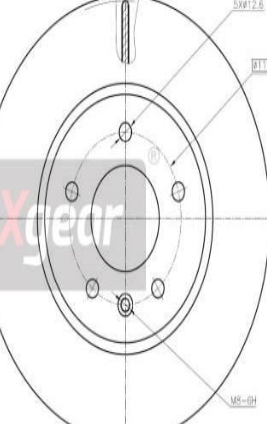 Original MAXGEAR Brake Disc 19-2369MAX For Chevrolet Opel