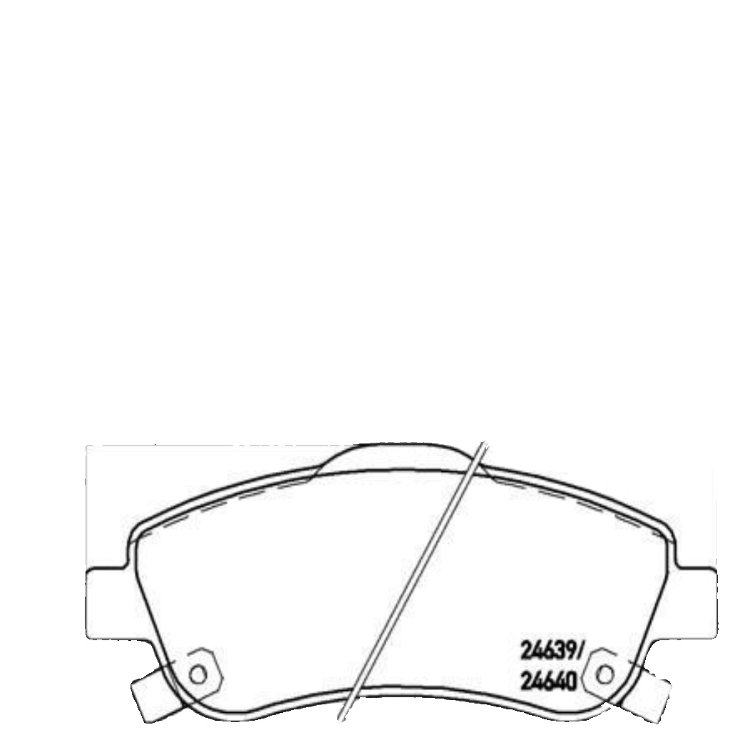 BREMBO Brake Pad Set With Screws P28045 Fits Honda Front Axle - OE Equivalent