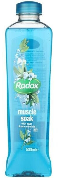 100% Nature Inspired Fragrance Bath Soak Radox , Muscle Soak, 6 Pack, 500ml