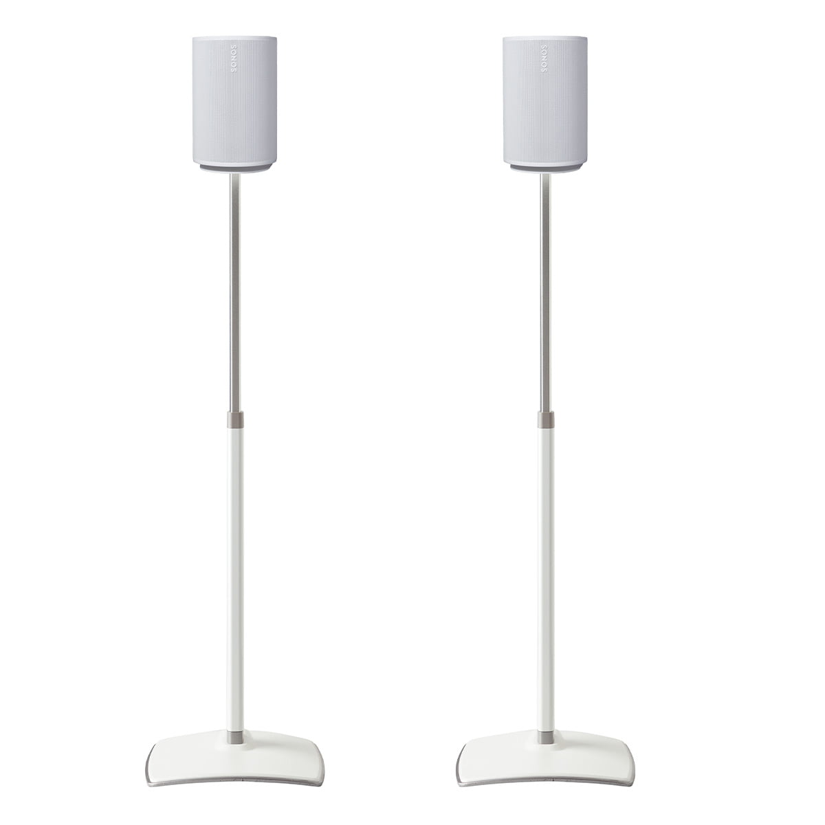 SANUS WSSE1A2 White Pair Height-Adjustable Speaker Stands For Sonos Era 100™
