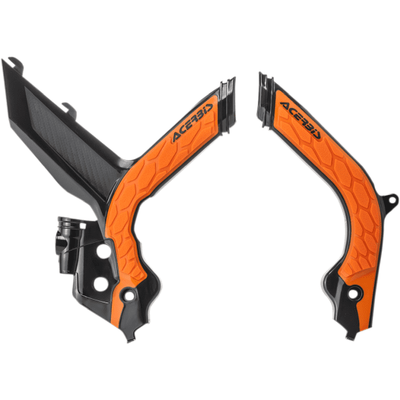 KTM SX50 ACERBIS X-GRIP FRAME GUARDS ORANGE 2024-2025