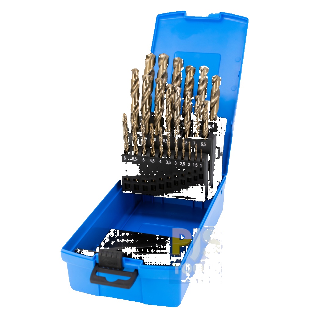 Presto 09501M25 1-13mm x 0.5mm heavy duty cobalt steel HSCO jobber drill set
