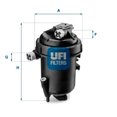 55.144.00 UFI FILTRO CARBURANTE COMPLETO PER FIAT SEDICI 1.9D 06-