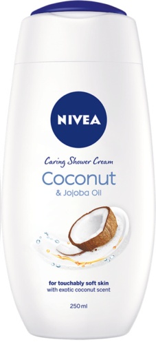 Nivea Shower Gel Cream Coconut 250ml x 3 - Image 2