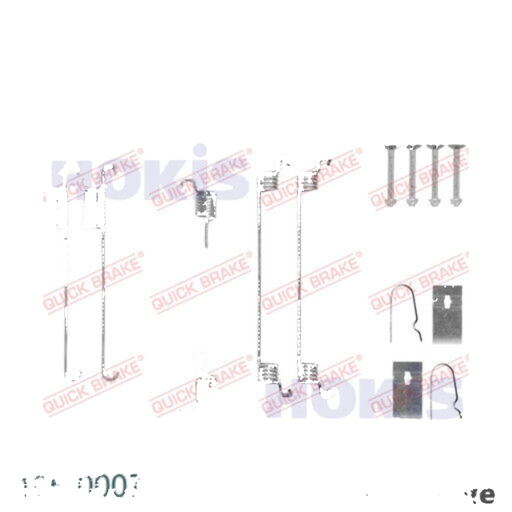 Fits QUICK BRAKE QB105-0007 Accessory Kit, brake shoes QB105-0007 Brake shoe fi - Image 3