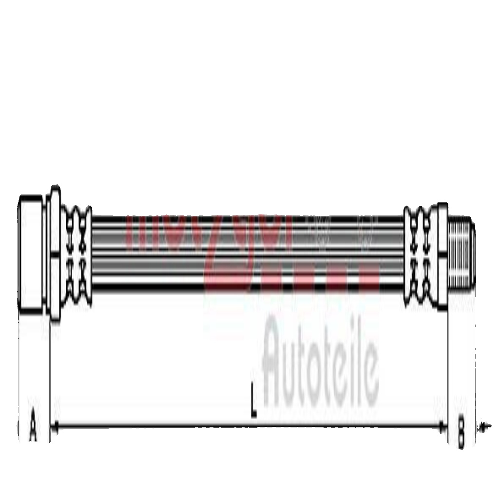 Original Metzger Brake Hose 4110105 for Fiat