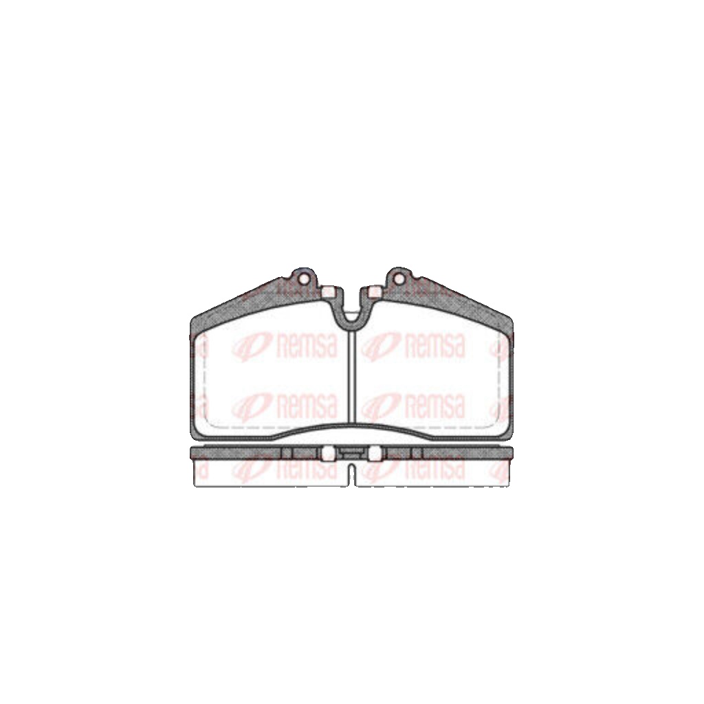 Brake pads Front Axle 0288.00 REMSA for PORSCHE AUDI