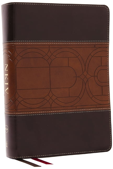 NKJV Study Bible, Leathersoft, Brown, Full-Color, Comfort Pri... - 9781400335282