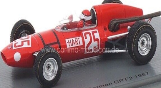 Spark Models PROTOS 16 GERMAN GP F2 1967 - BRIAN HART S7565