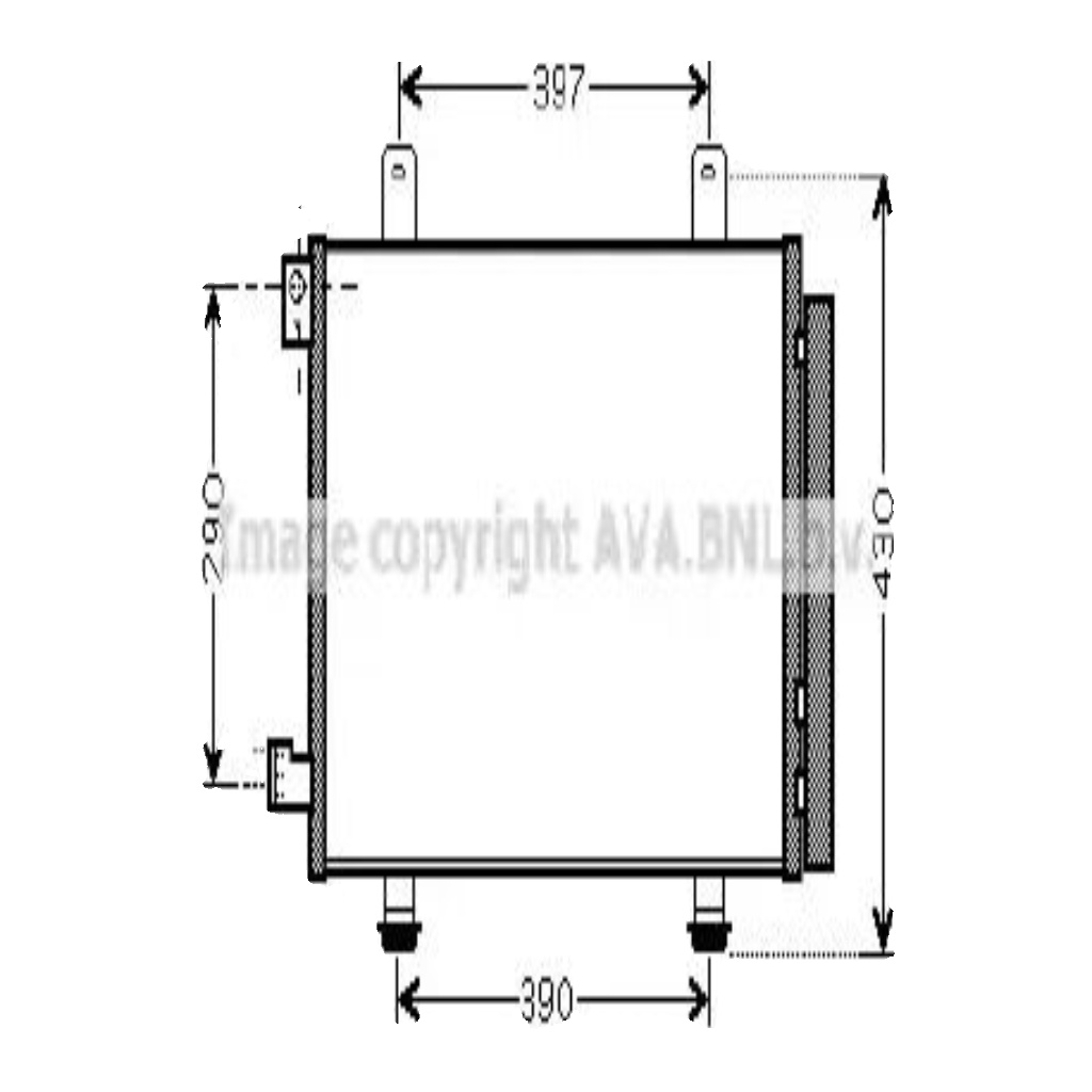 Fits AVA SZ5090D FIAT SEDICI AIR CONDITIONING RADIATOR (2006) 1.6 VVT ⭐UK Stock⭐