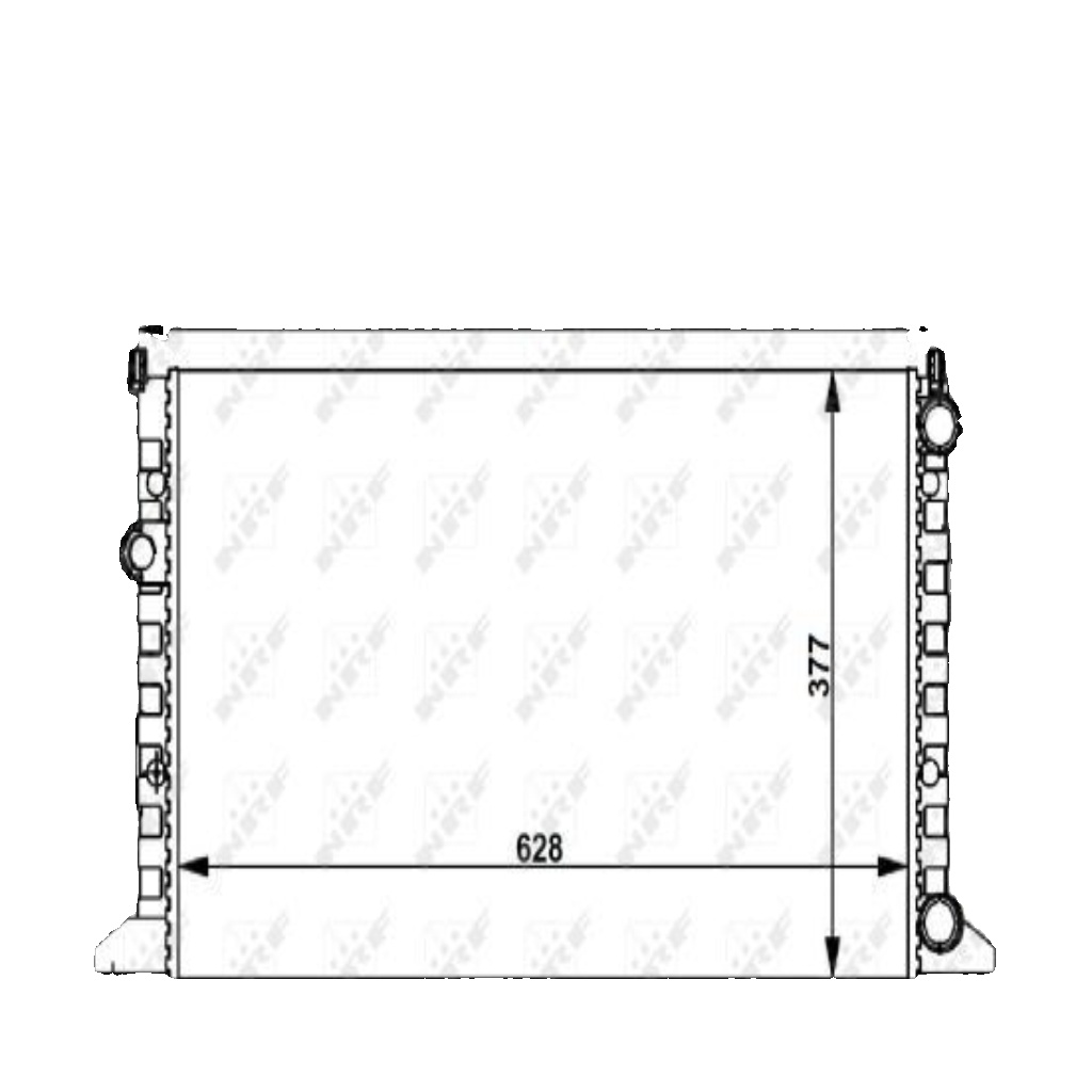 NRF 54657 Radiator, engine cooling for VW