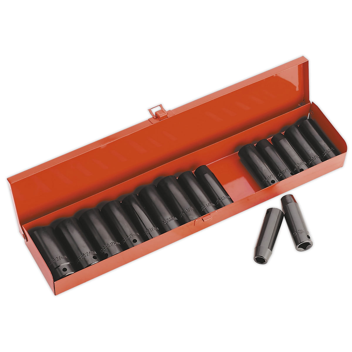 Sealey AK685 Premier Metric/Imperial Deep Impact Socket Set 1/2""Sq Drive