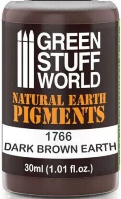 Green Stuff World GSW1766 - Pigment Dark Brown Earth 30 Ml - New