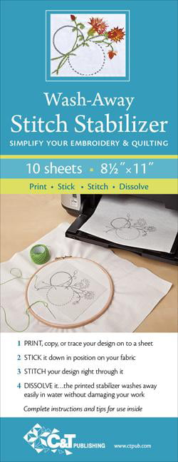 Wash Away Stitch Stabilizer : Simplify Your Embroidery and Quilting: Print, ... - Image 3