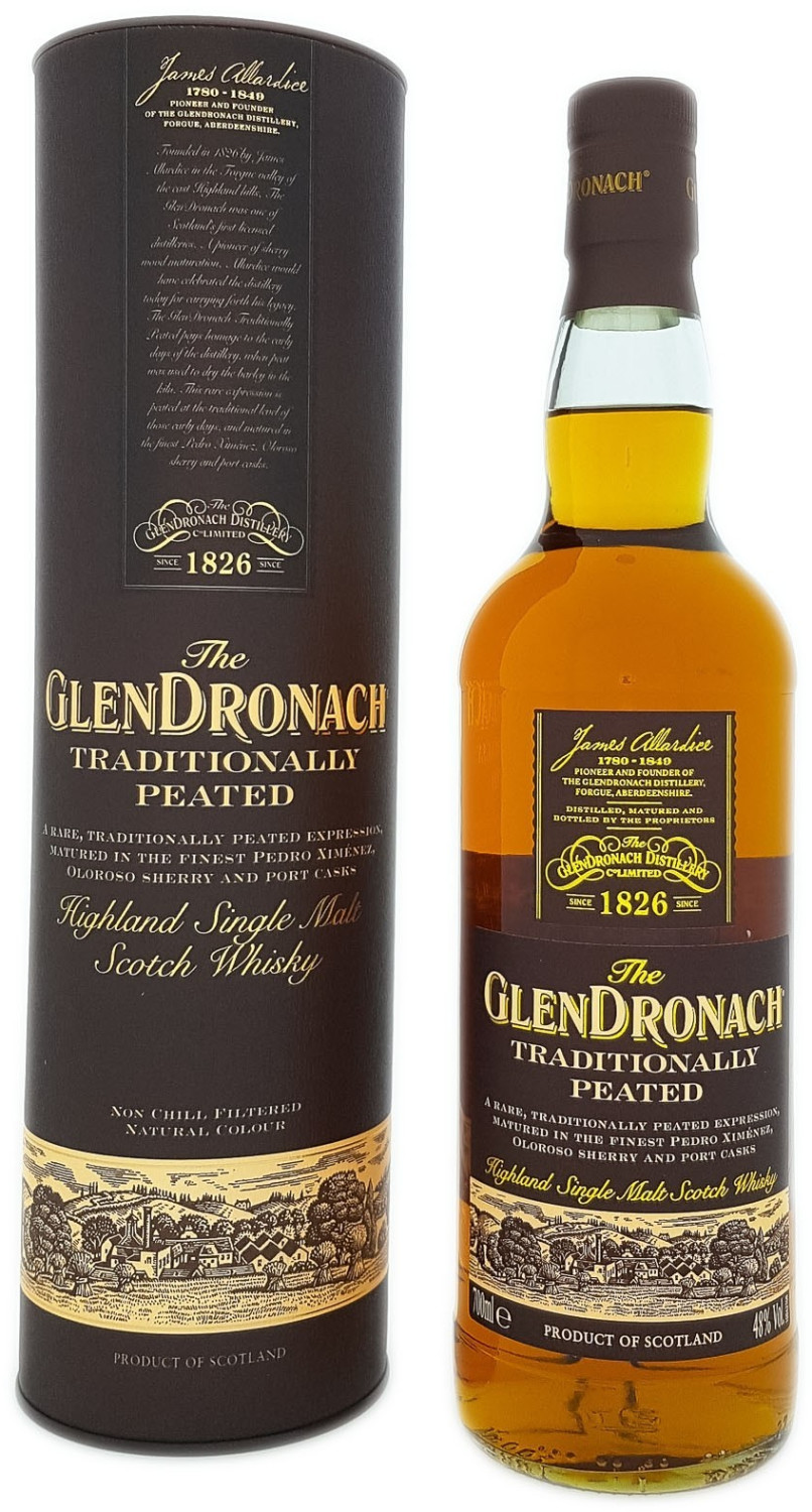 GLENDRONACH TRADITIONALLY PEATED Whisky 70 cl. Glendronach Distillery 48° 70 cl.