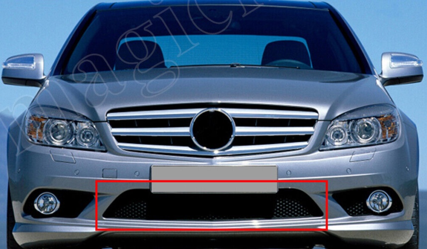 FRONT BUMPER LOWER GRILLE BLACK FOR MERCEDES C-CLASS W204 2007-2010 2048850153