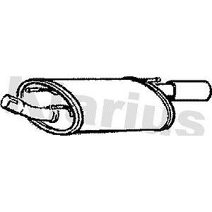 Klarius box with tail pipe fits Ford puma 1.6 1.7 97-02 FE683E