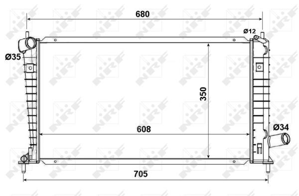 Nrf Curved Radiator Hose - 53189