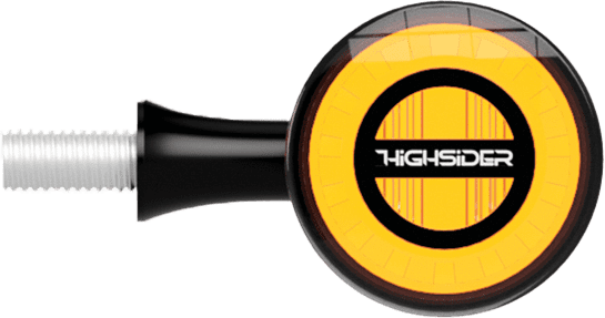 Highsider Pro Rocket Bullet LED Turn Signal - Homologated E-Black/Smoked Pair