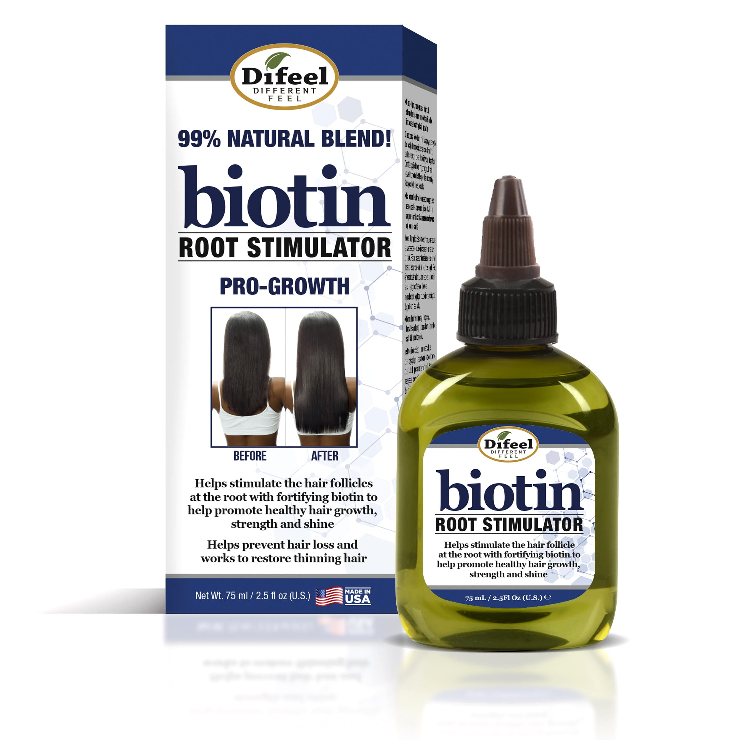 2.5 oz Biotin Root Stimulator Oil - Strengthening Hair Follicle Serum for Growth