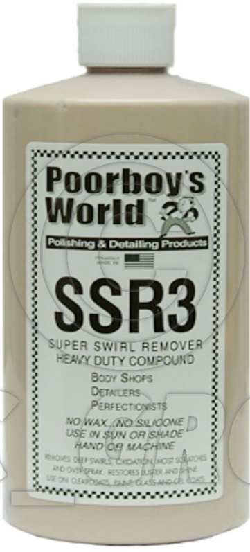 Poorboys Super Swirl Remover SSR 3.0 Heavy Grade Swirl & Scratch Remover 473mL