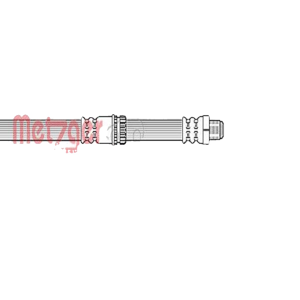 Original Metzger Brake Hose 4110266 for Mitsubishi Smart