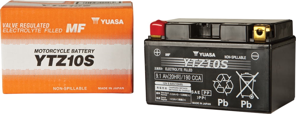 Yuasa Motorcycle Bike Motorbike Battery YTZ10S ( DTZ10S BTZ10S ) Pre-charged - Image 3