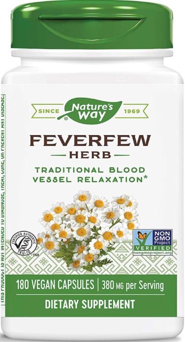 Nature's Way, Feverfew Herb, 380 mg, 180 Vegan Capsules