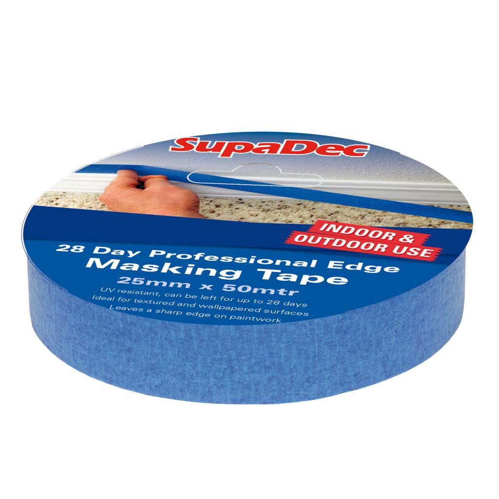 SupaDec Masking Tape - 25mm - Blue - 28 Day Professional Edge