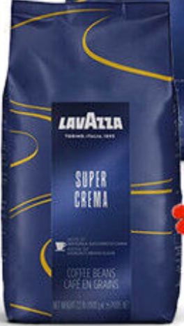 LavAzza Super Crema Coffee, Espresso Beans x 6kg (6 x 1kg) **TRADE PRICE OFFER**