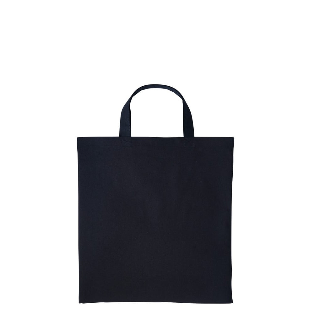 Nutshell Black (One Size, ) Cotton Short Handle Shopper