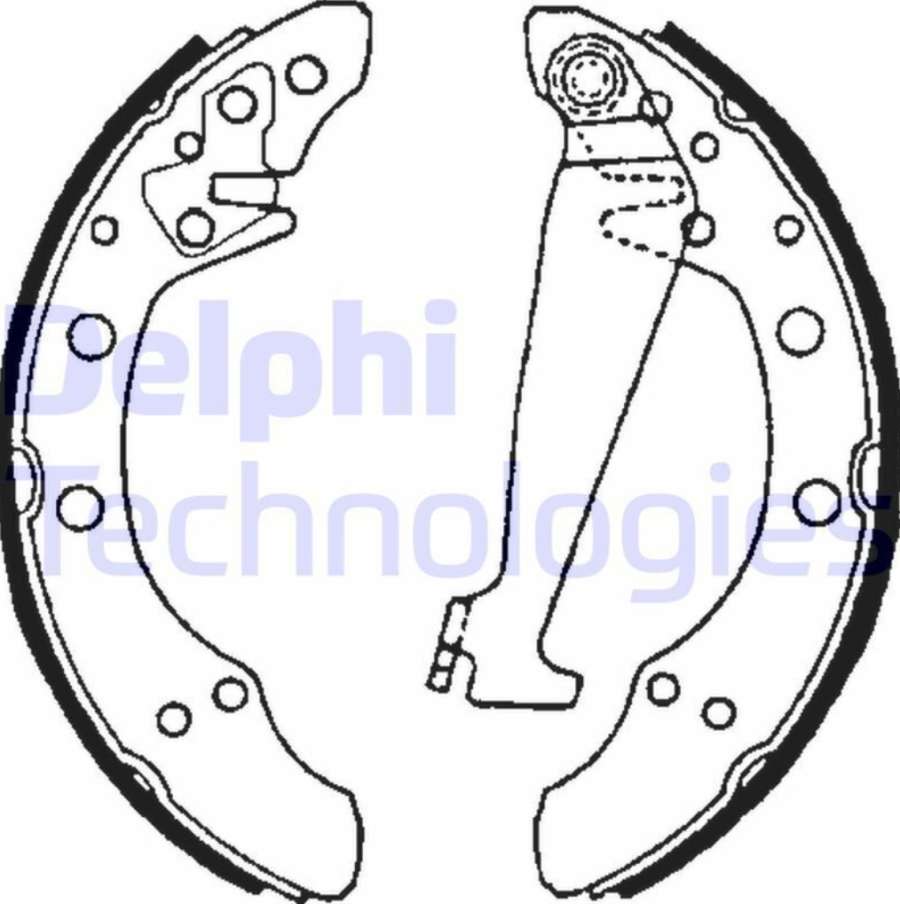 Fits DELPHI LS1625 Brake shoe set LS1625 Brake shoe fits: AUDI 100 C2 ⭐UK Stock⭐