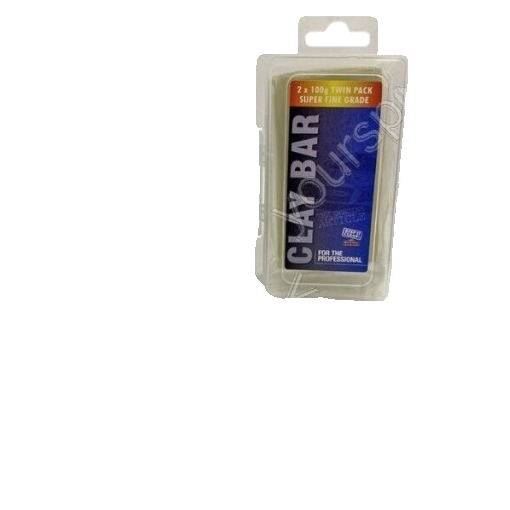 CLAY2PK Clay Bar Soft Twin Pack 100g x2 Removes Surface Contaminates Martin Cox