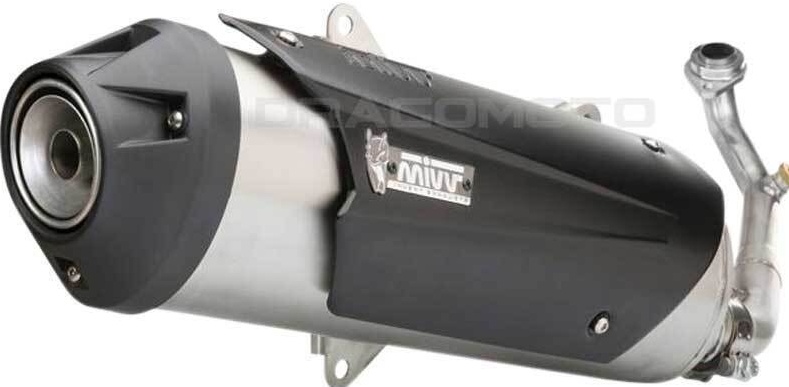 Mivv Complete Exhaust Urban Stainless Steel for Piaggio Beverly 125 2014 > 2016