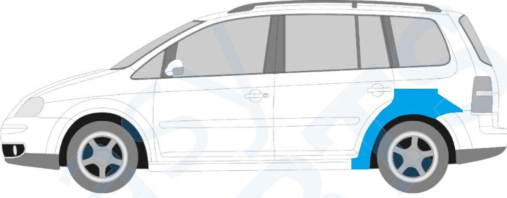 VOLKSWAGEN TOURAN 2003-2010 REAR WHEEL ARCH REPAIR PANEL / LEFT LH