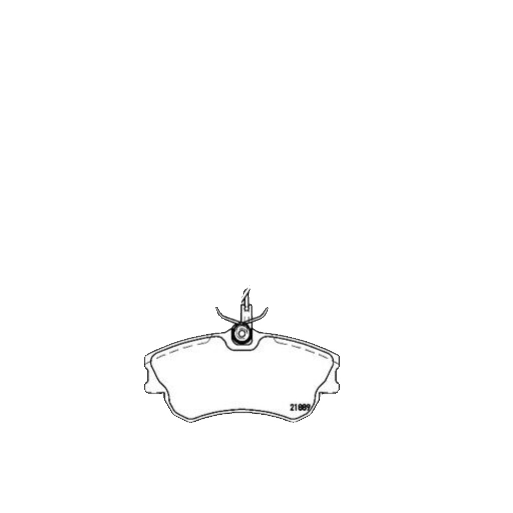 Front BREMBO P 68 023 Brake Pad Set, disc brake for RENAULT