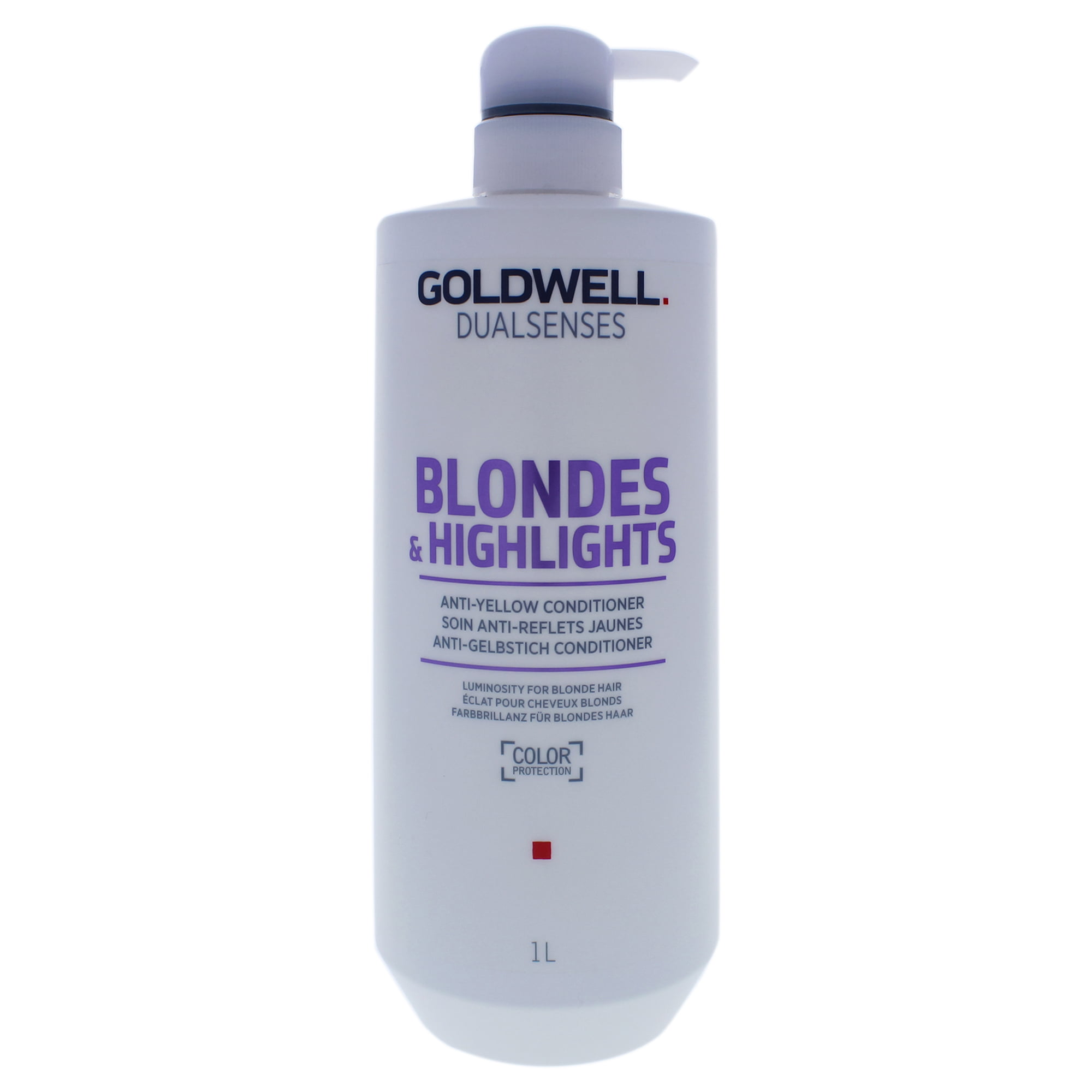 Goldwell Chiari/Blu/Viola Blondes & Highlights Anti-Yellow Conditioner 1000 Ml - Immagine 5