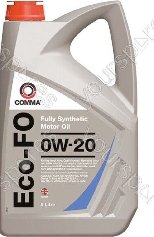 Comma Eco-FO 0w-20 0w20 Fully Synthetic Car Engine Oil - 5 Litres 5L