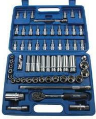 US PRO Tools 61pc 3/8"" dr Socket Set Deep, Shallow, Bit Sockets Ratchet etc 3230