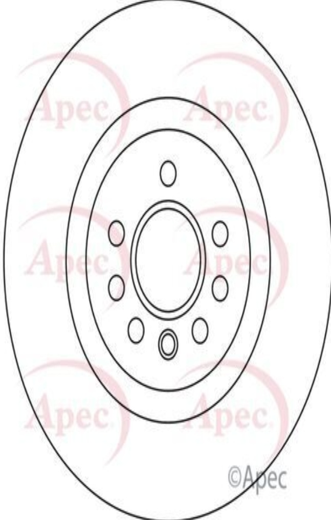 Apec Brake Disc Front Single 569154 93188445 5028906059613 DSK2966