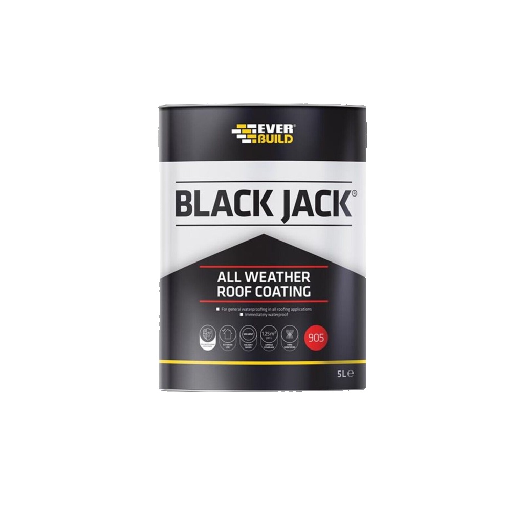 BLACKJACK 905 | ALL WEATHER ROOF COATING | BITUMEN ROOF COMPOUND FELT | 5 LITRE