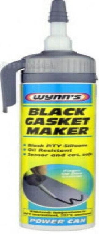 Wynns Gasket Maker Power Can Black RTV Silicone Oil Resistant 200ml